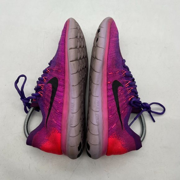 Nike Free RN Flykni 880844-600  Women`s Size 9.5 Running Shoes Athletic Sneakers - Picture 4 of 11